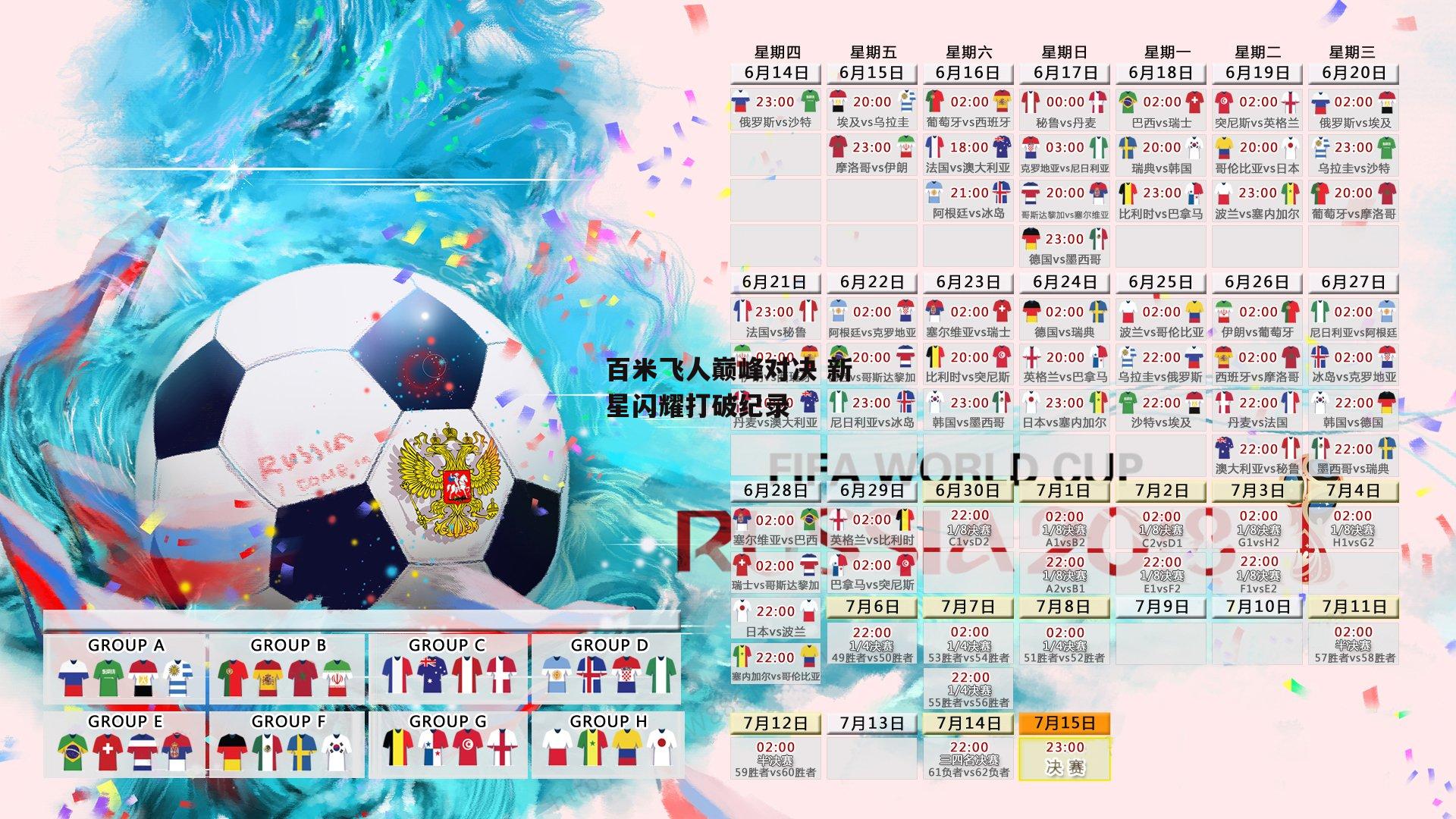 百米飞人巅峰对决 新星闪耀打破纪录